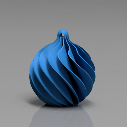 🎄Julekule i spiradesign