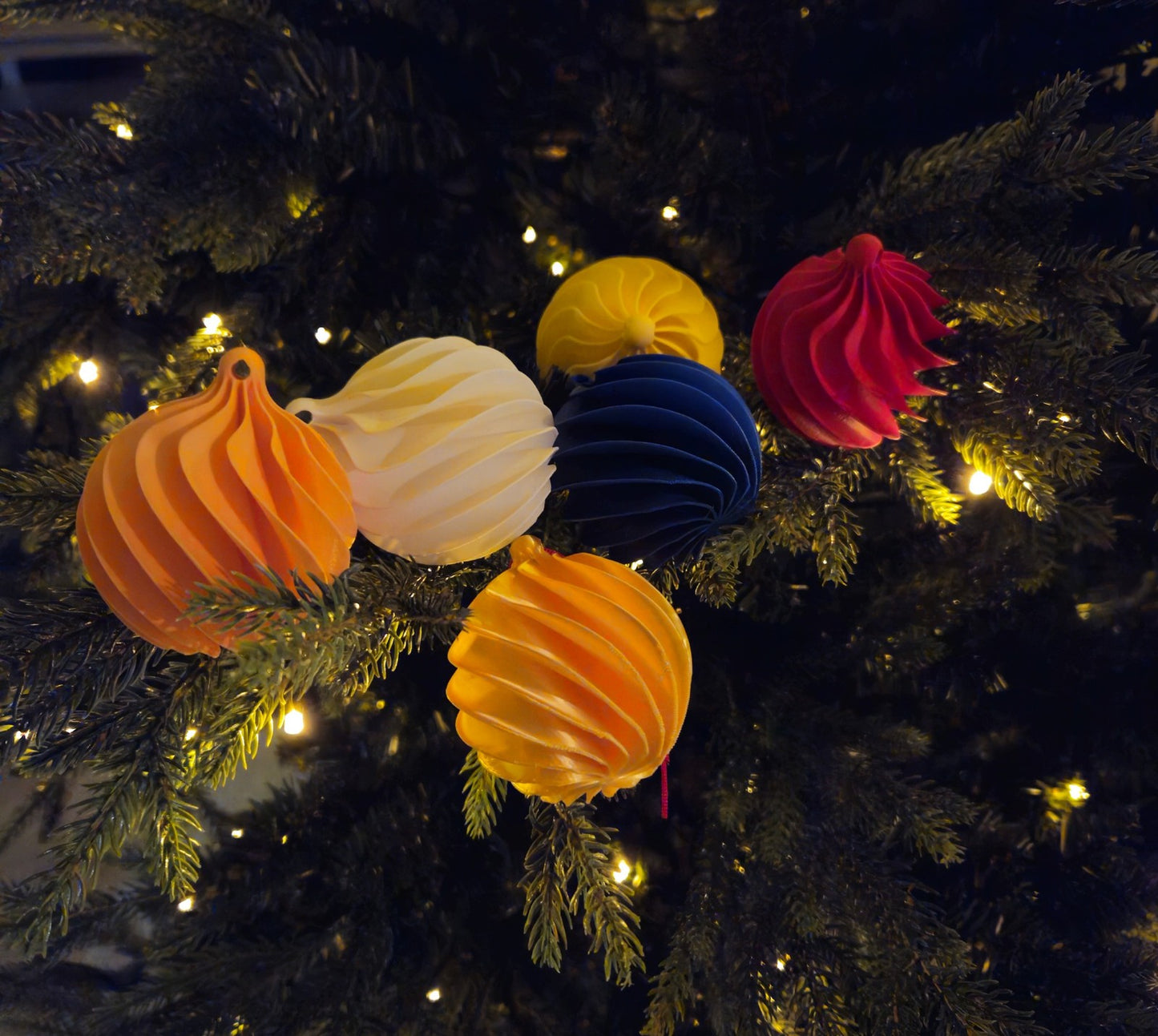 🎄Julekule i spiradesign