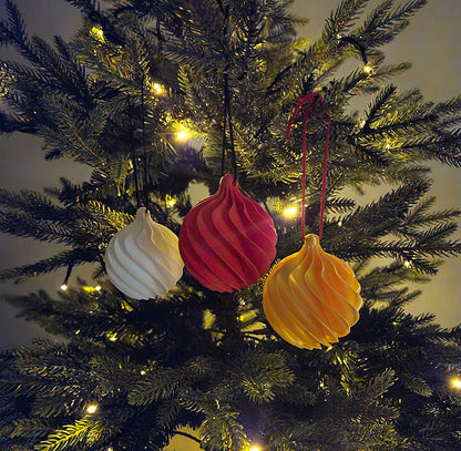 🎄Julekule i spiradesign