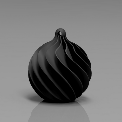 🎄Julekule i spiradesign