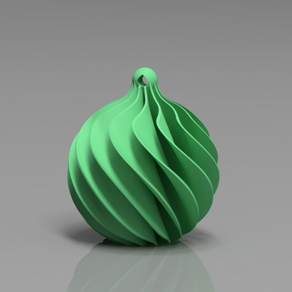 🎄Julekule i spiradesign