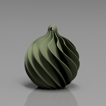 🎄Julekule i spiradesign