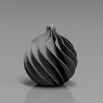 🎄Julekule i spiradesign