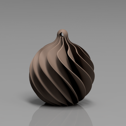 🎄Julekule i spiradesign