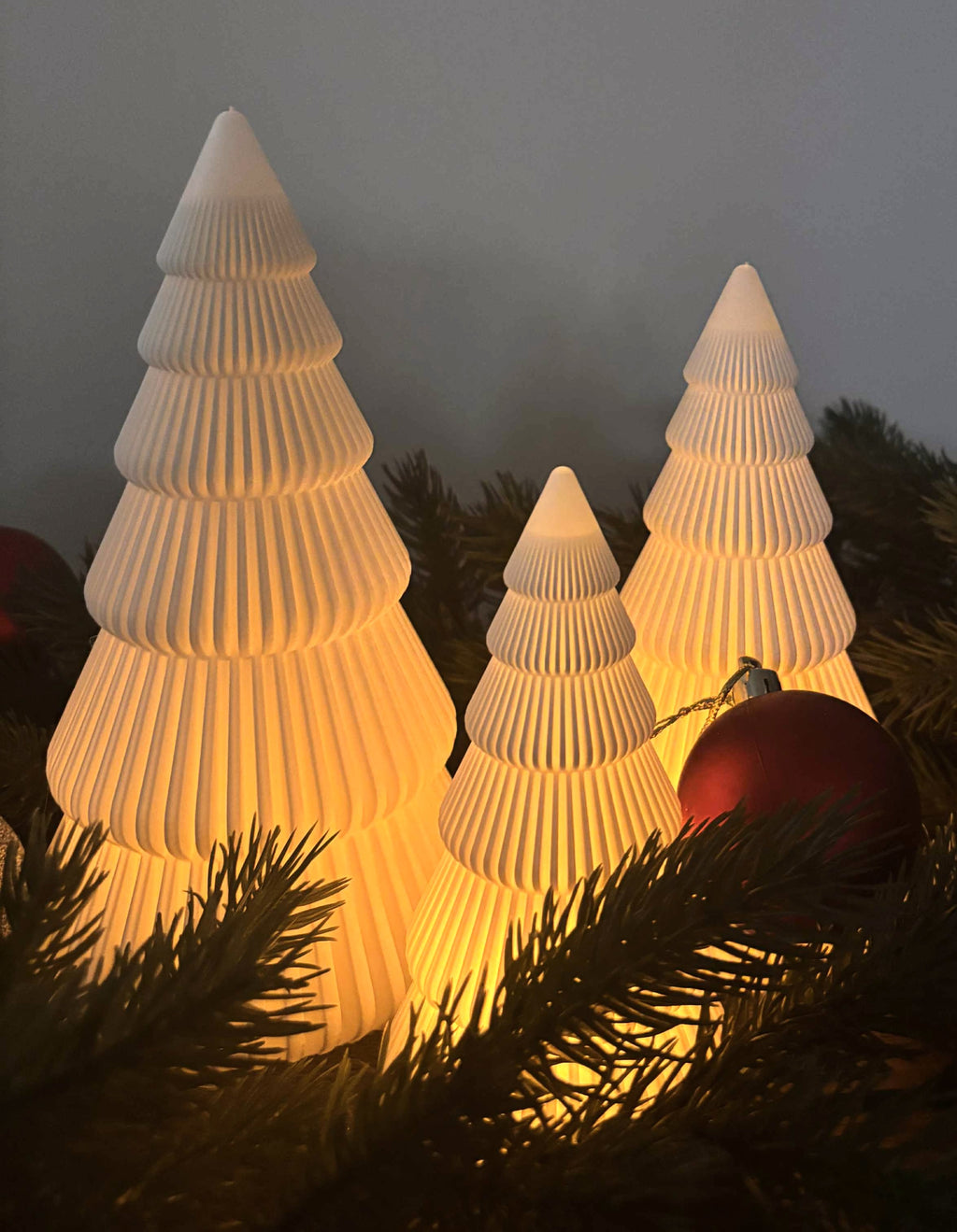 🎄Juletre 3-pk, moderne og stemningsfulle