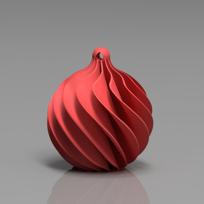 🎄Julekule i spiradesign