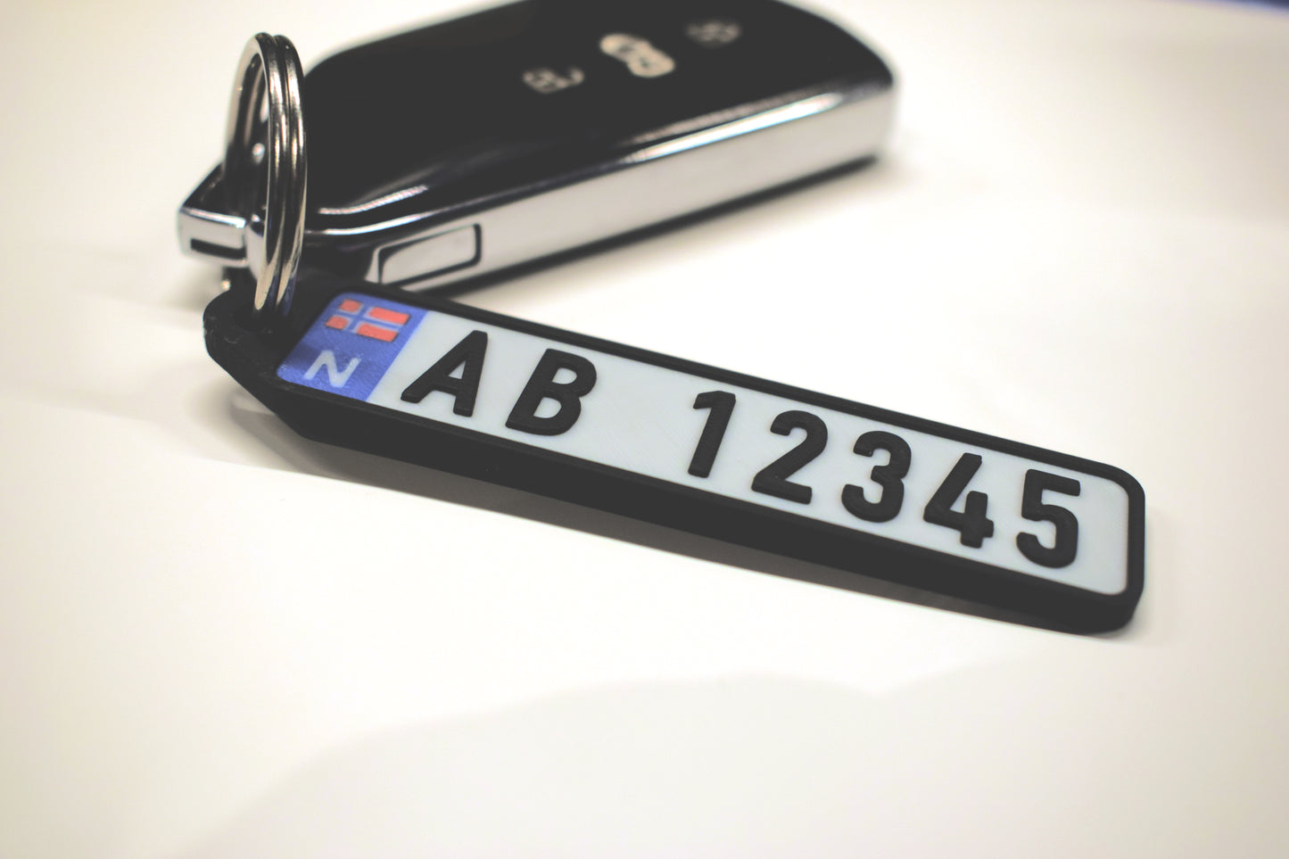 🗝️License plate keychain - Black EU field 
