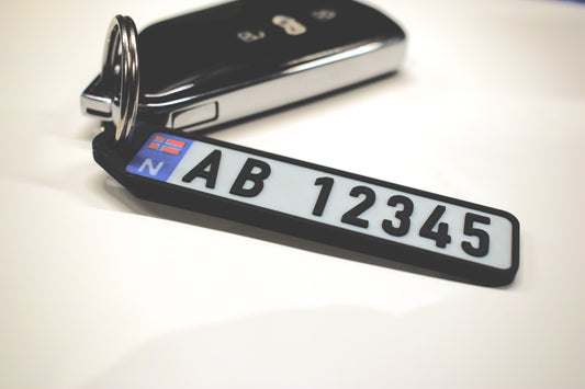 🗝️License plate keychain - Blue EU field 