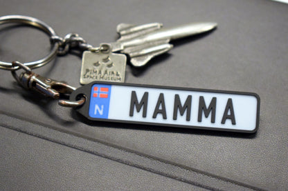 🗝️License plate keychain - Blue EU field 