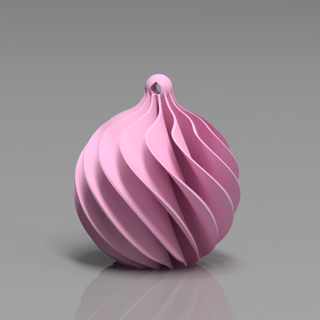 🎄Julekule i spiradesign