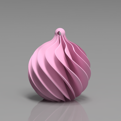 🎄Julekule i spiradesign