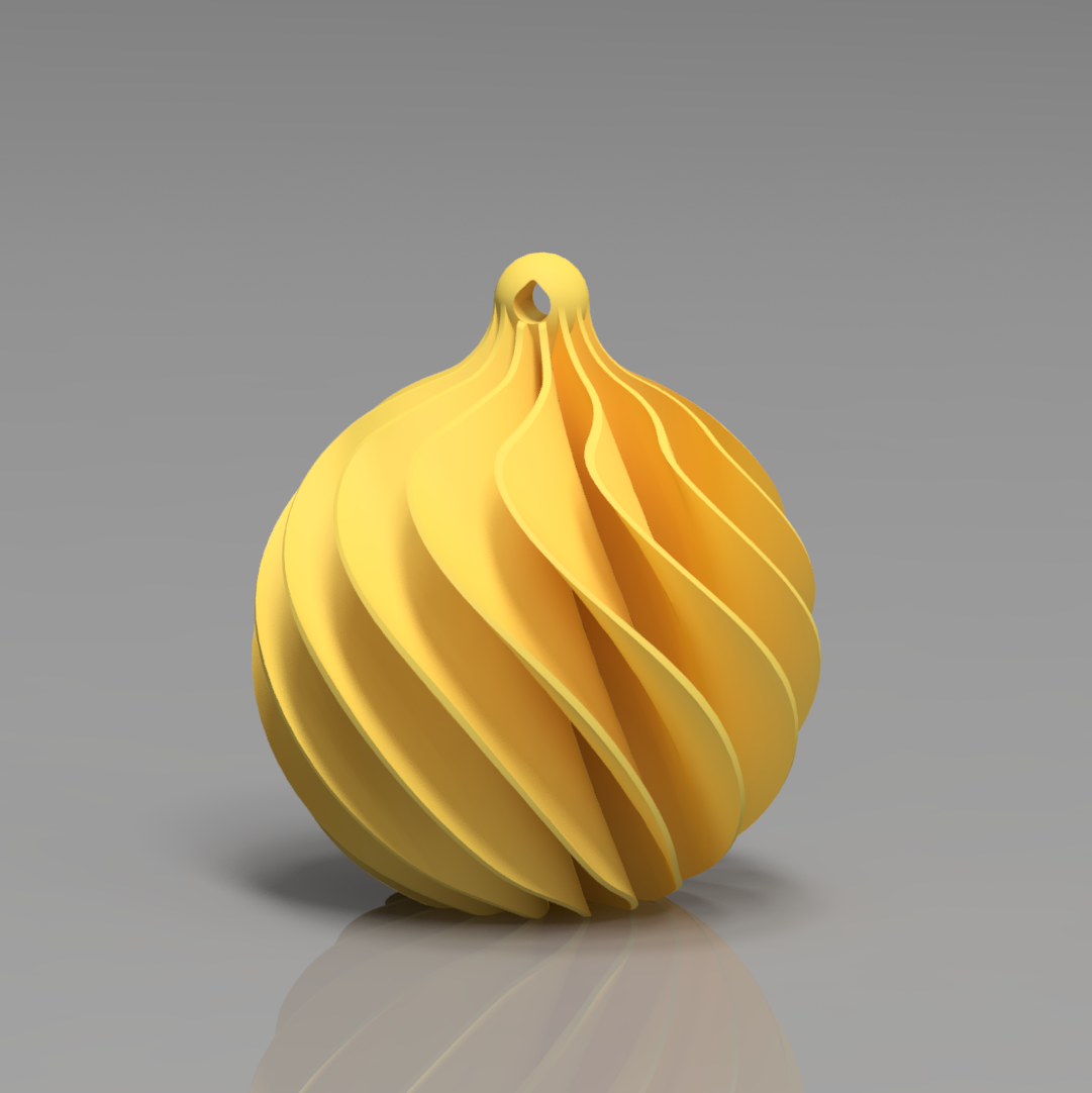 🎄Julekule i spiradesign