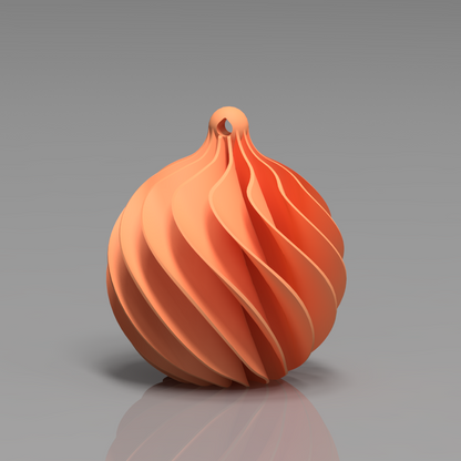 🎄Julekule i spiradesign