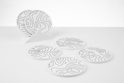 🍵Topographic Coasters