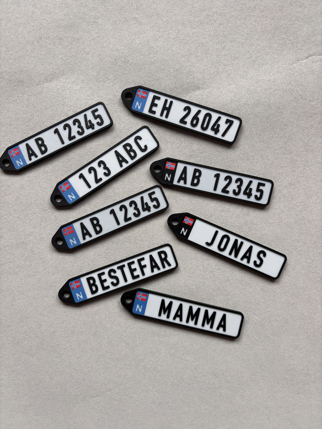 🗝️License plate keychain - Blue EU field 