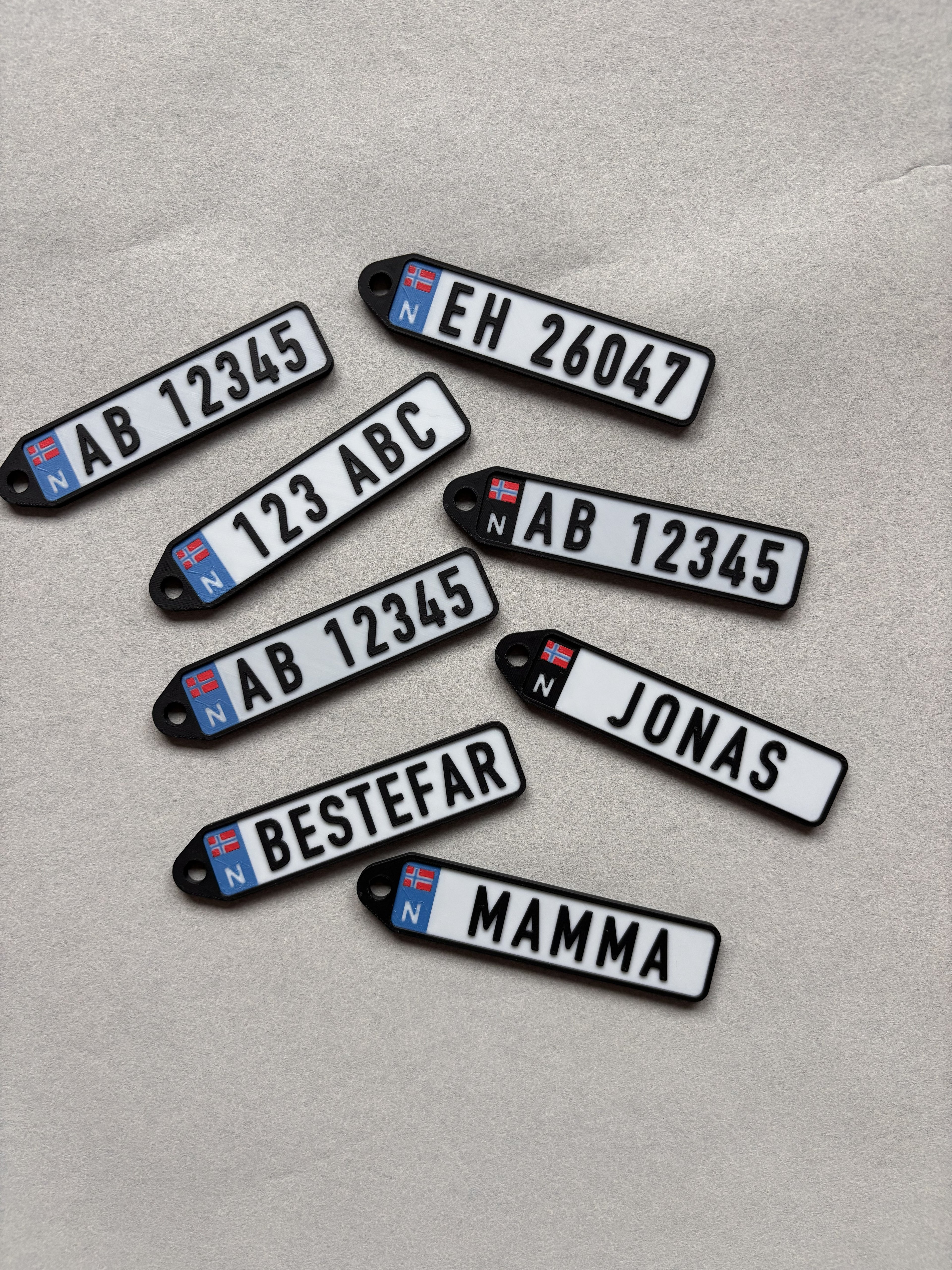 🗝️License plate keychain - Blue EU field 